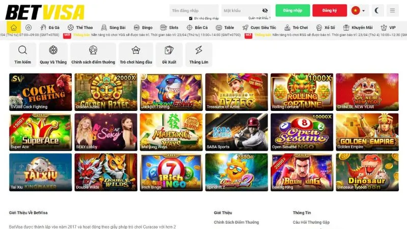 Giới thiệu kho game hấp dẫn nhất tại Betvisa