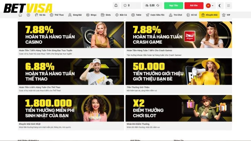 Nhà cái cập nhật ưu đãi thường xuyên cho người chơi